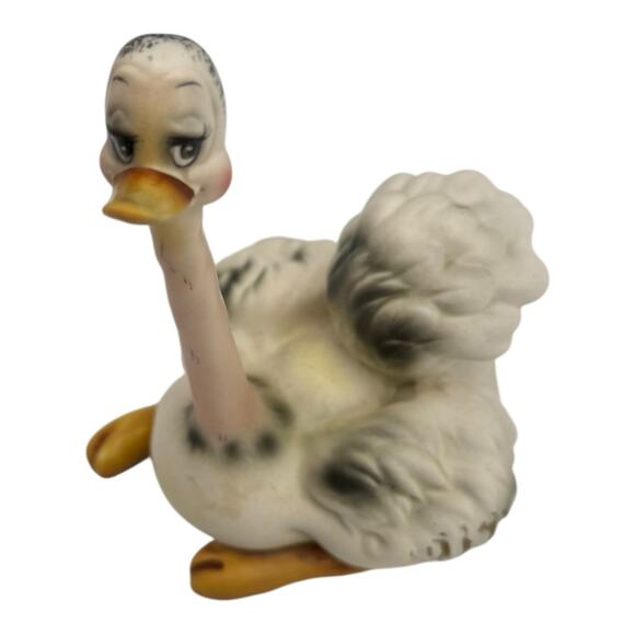Vintage Joseph Originals Ceramic Ostrich Figurine 5” x 4”. Kitschy - Picture 7 of 11